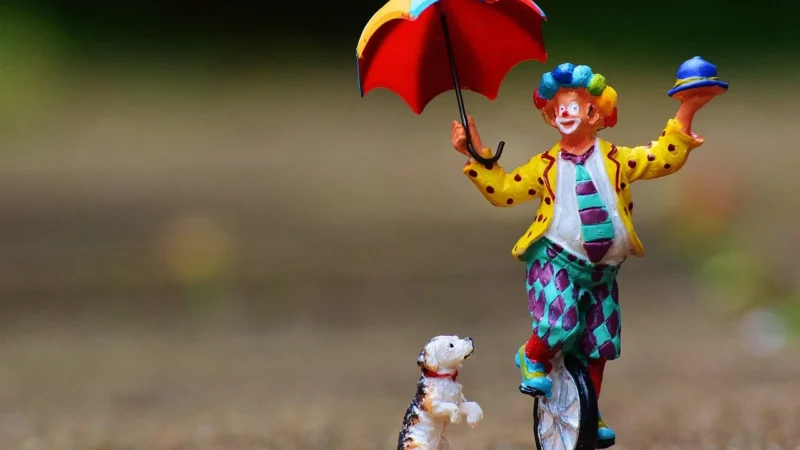 Parasol, JOKER, granatowy/srebrny – granatowy / srebrny