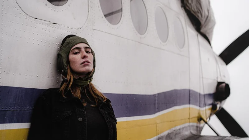Pilotka skórzana zimowa ZENEK – lis