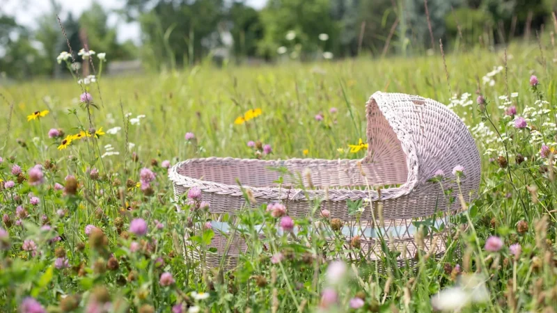 Pleciona Torebka Shopperka Na Plażę NOBO XM0090 Beżowo-Żółta