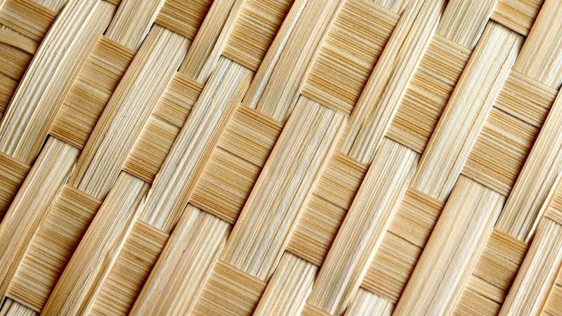 Torebka Pleciona Na Plażę NOBO XM0020-C002 Beżowo-Żółta